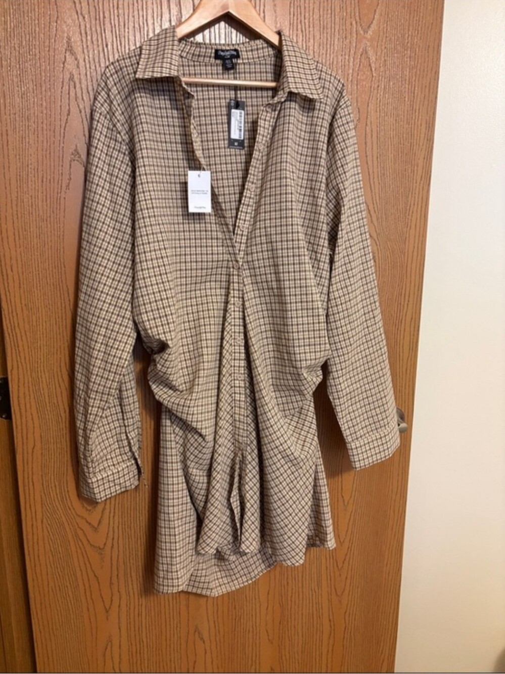 🆕 Button Down Long Sleeve Shirt Dress